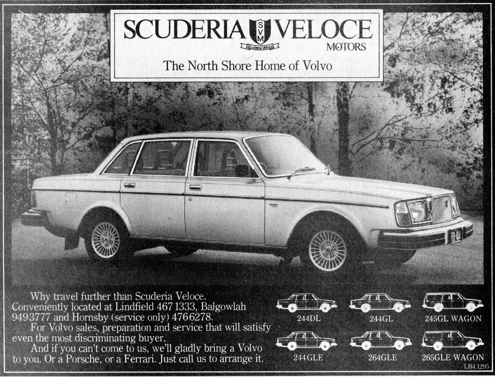 1979 Scuderia Veloce Motors Volvo 244DL & 244GL Sedan